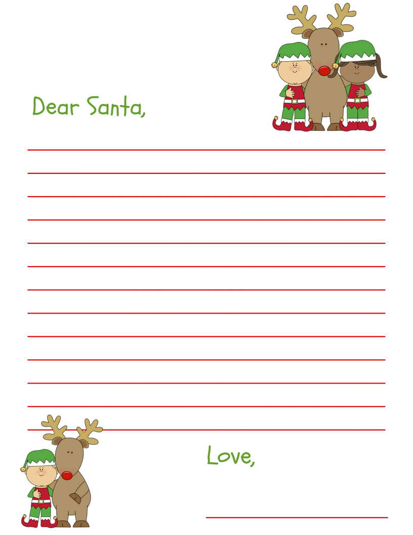 Free Printable Santa Letter Template Printable Templates