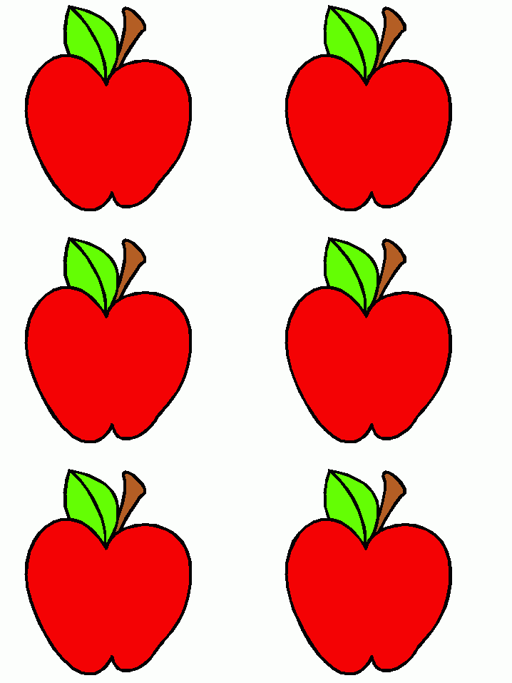 Free Printable Small Apple Template