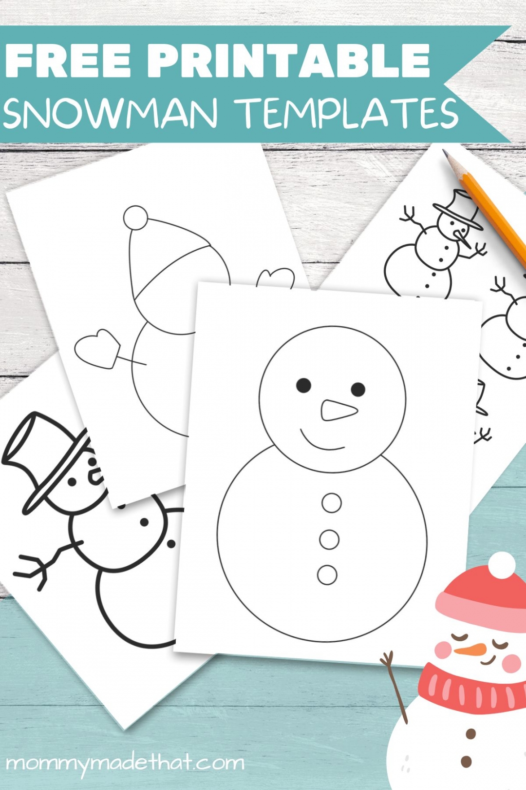 Free Printable Snowman Template FREE Printable HQ