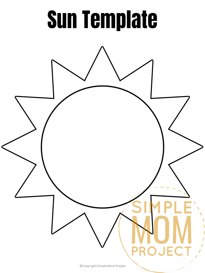 Free Printable Sun Template Artofit