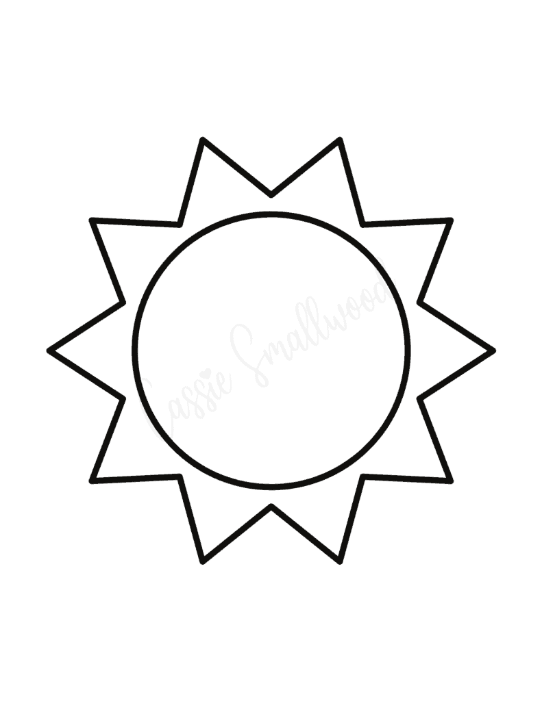 Free Printable Sun Template Printable Templates Online By Paul Printable