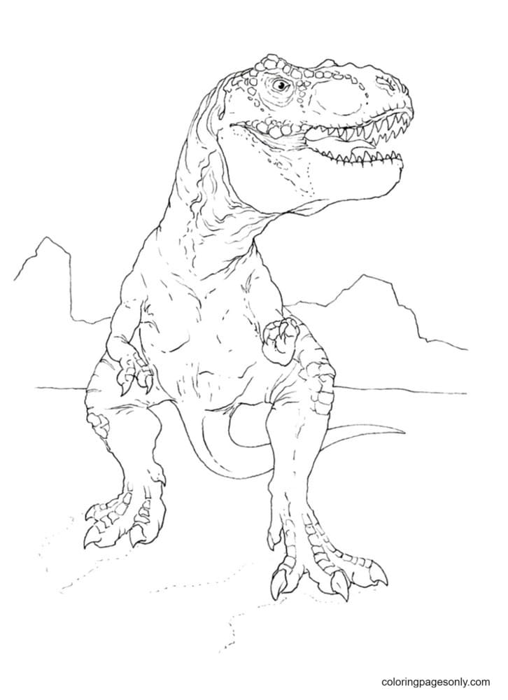 Free Printable T Rex Coloring Page Free Printable Coloring Pages