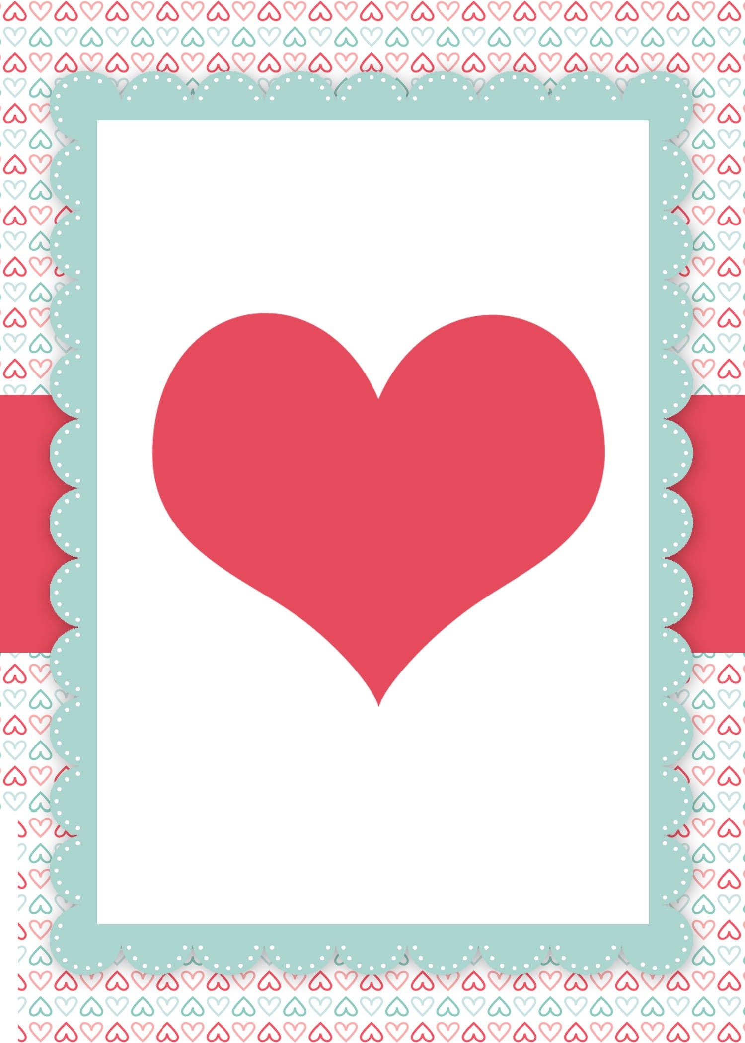 Free Printable Valentine Card Template Printable Templates