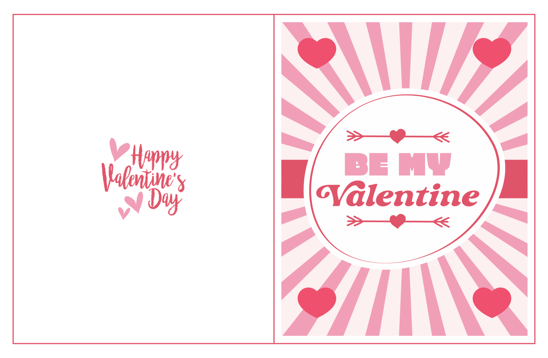 Free Printable Valentine Template