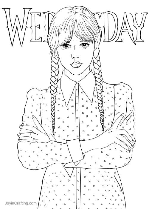 Free Printable Wednesday Coloring Pages Printable Word Searches