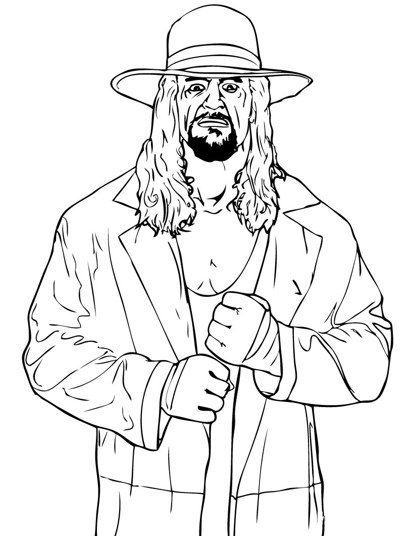 Free Printable WWE Coloring Pages For Kids