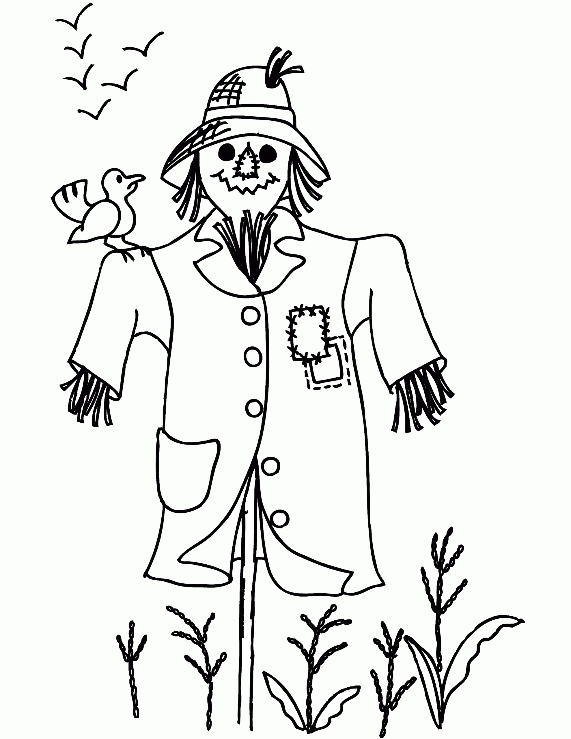 Free Scarecrow Template Printable