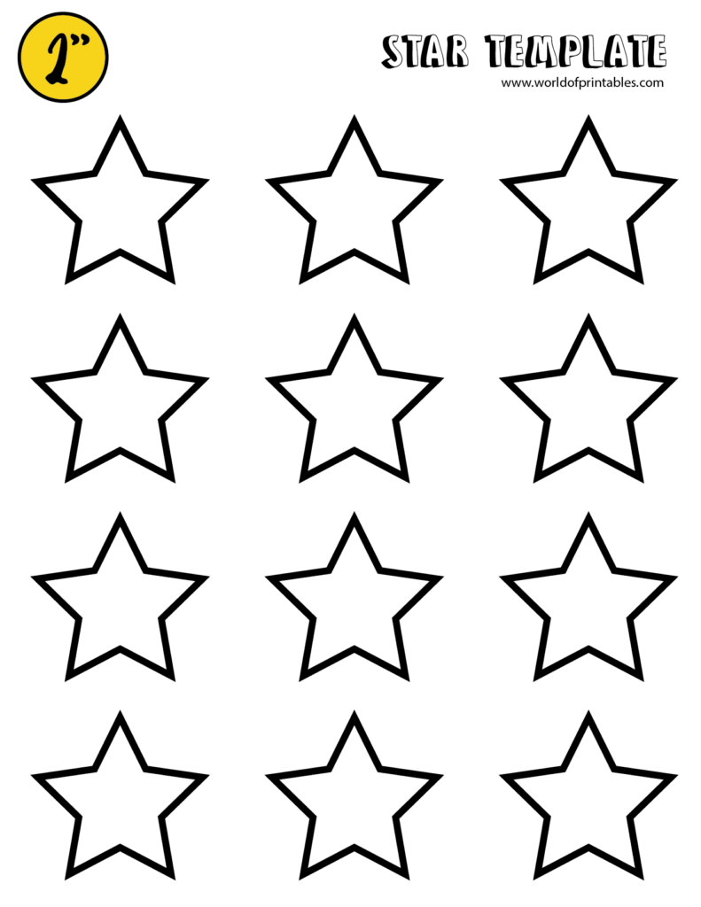 Free Star Printable Template Fillable Form 2023
