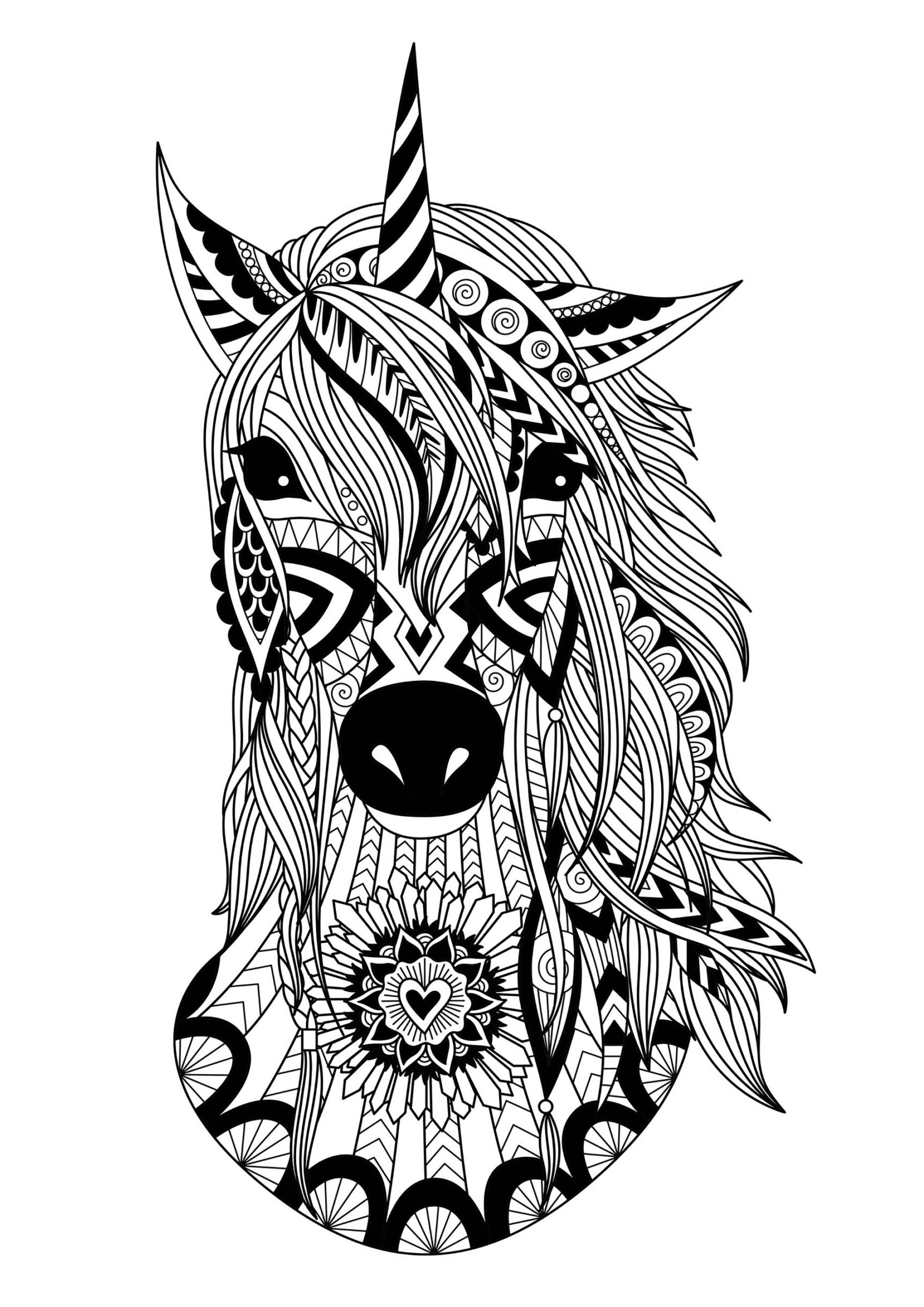 Free Unicorn Coloring Pages To Download Unicorns Kids Coloring Pages 