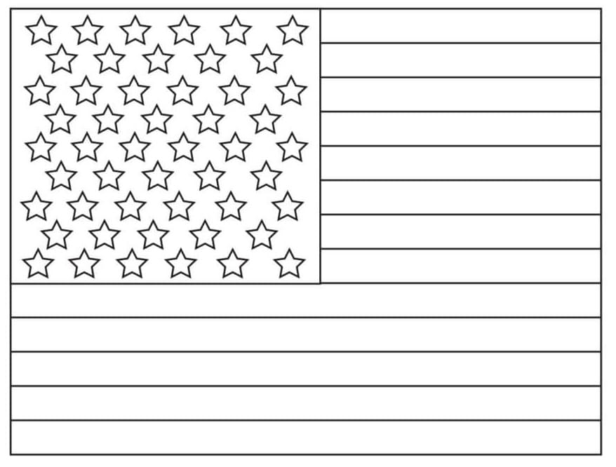 Free United States Flag Coloring Page Free Printable Coloring Pages 