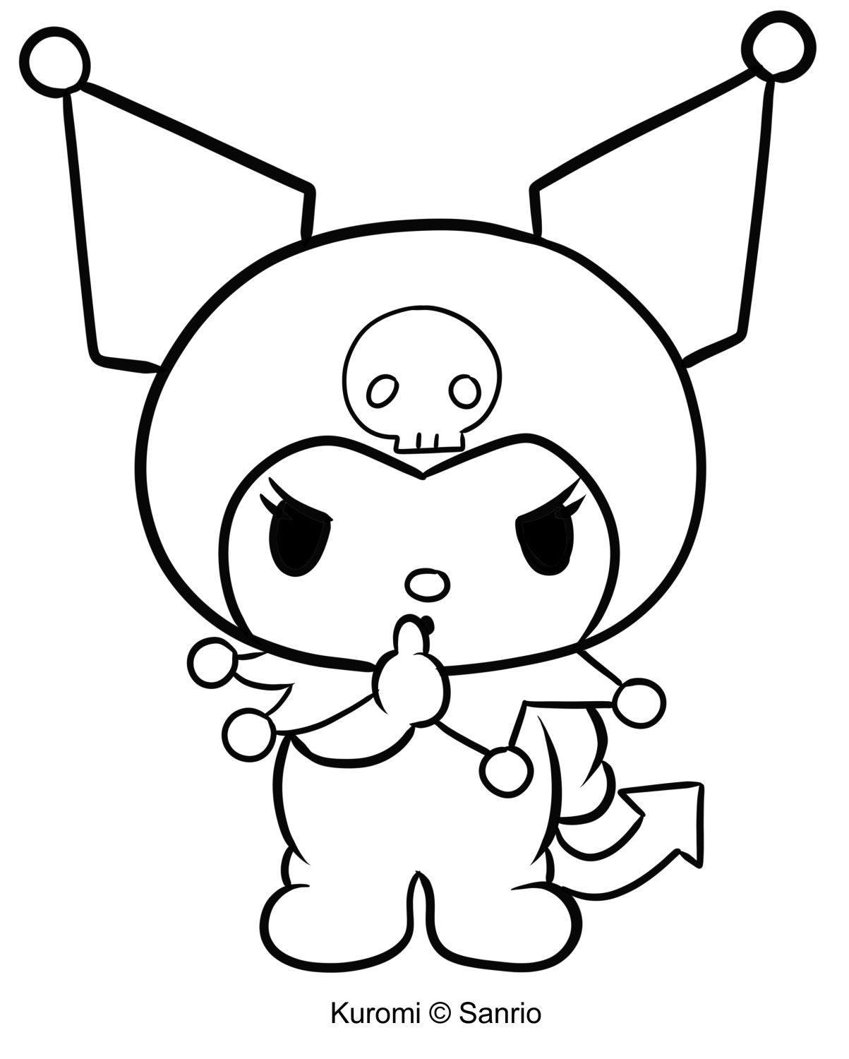 From Kuromi Coloring Pages Adult Coloring Pages Papel Pintado De 