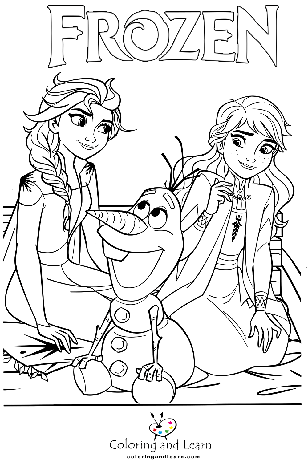 Frozen Coloring Pages FREE 2025 Coloring And Learn