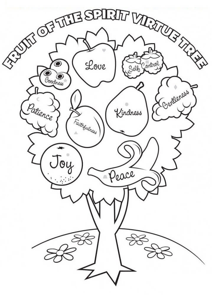 Fruit Of The Spirit 4 Coloring Page Free Printable Coloring Pages For
