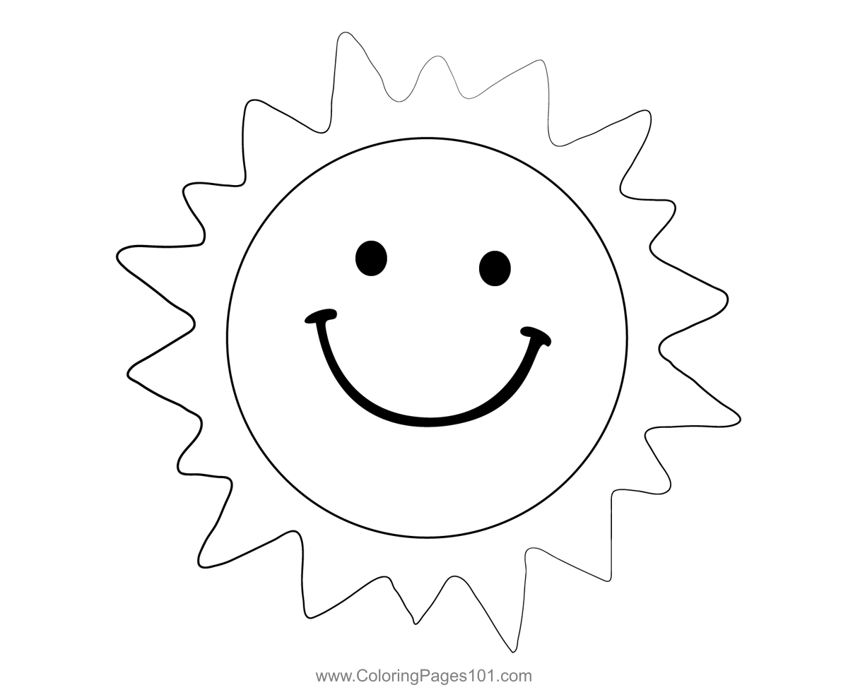 Funny Sun Coloring Page For Kids Free Planets Printable Coloring 