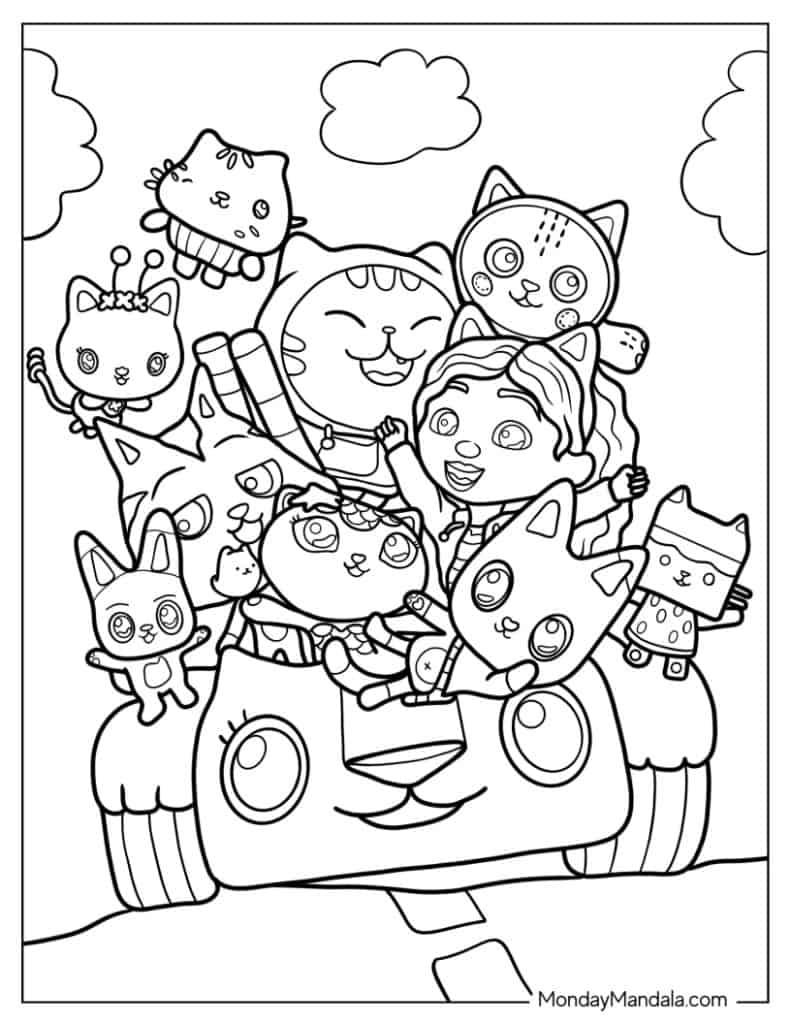 Gabby 39 s Dollhouse Coloring Pages Free Printable Coloring 55 OFF