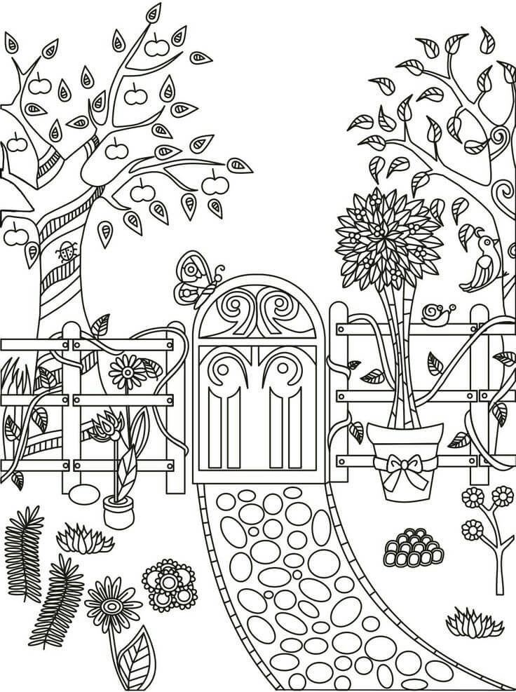 Garden Coloring Pages Printable Coloring Pages FREE