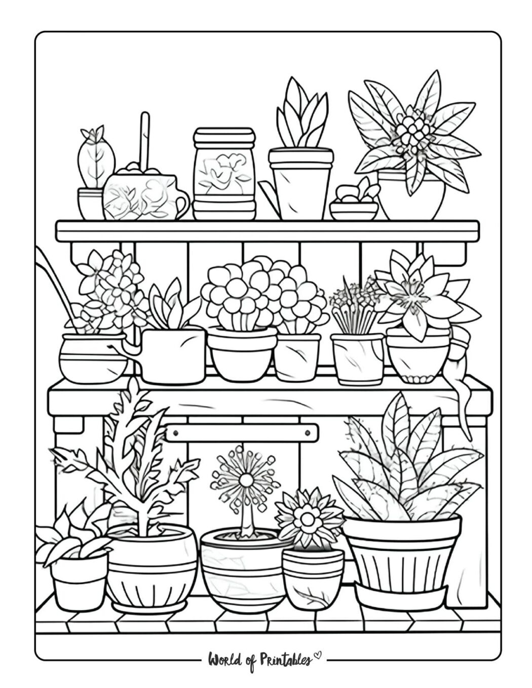 Garden Coloring Pages World Of Printables
