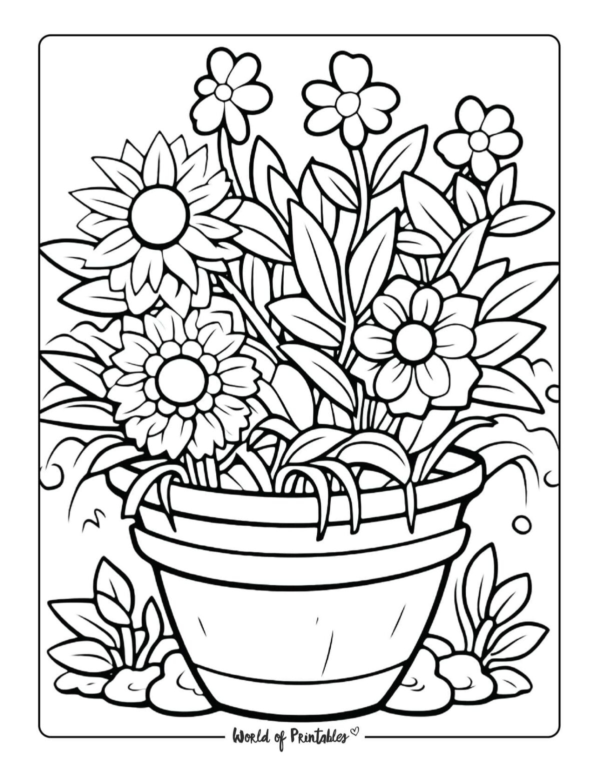 Garden Coloring Pages World Of Printables