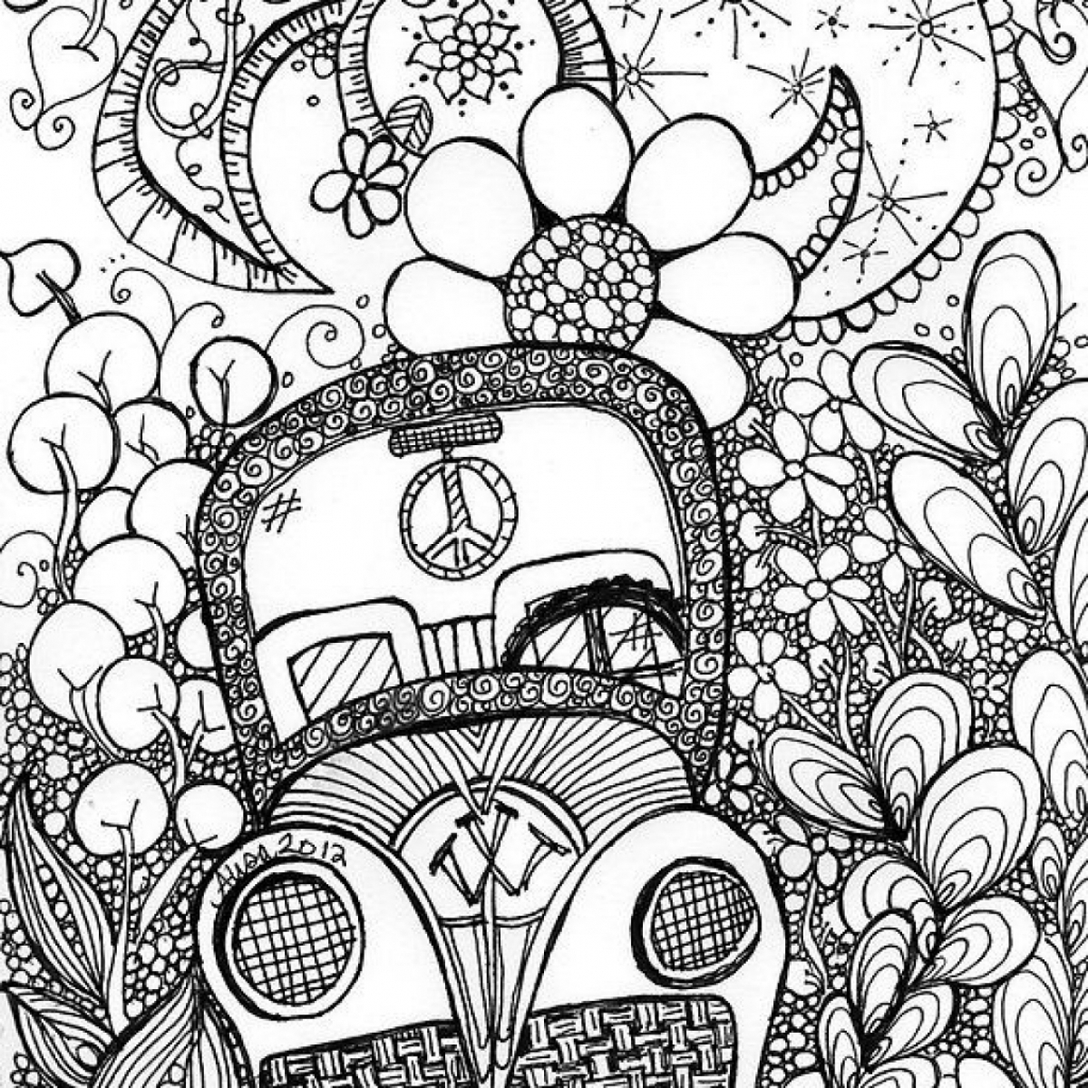 Get This Trippy Coloring Pages For Adults AJ21Y