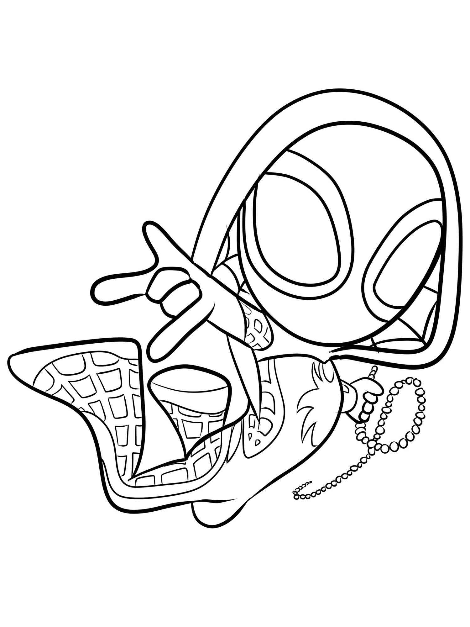 Ghost Spider Coloring Pages