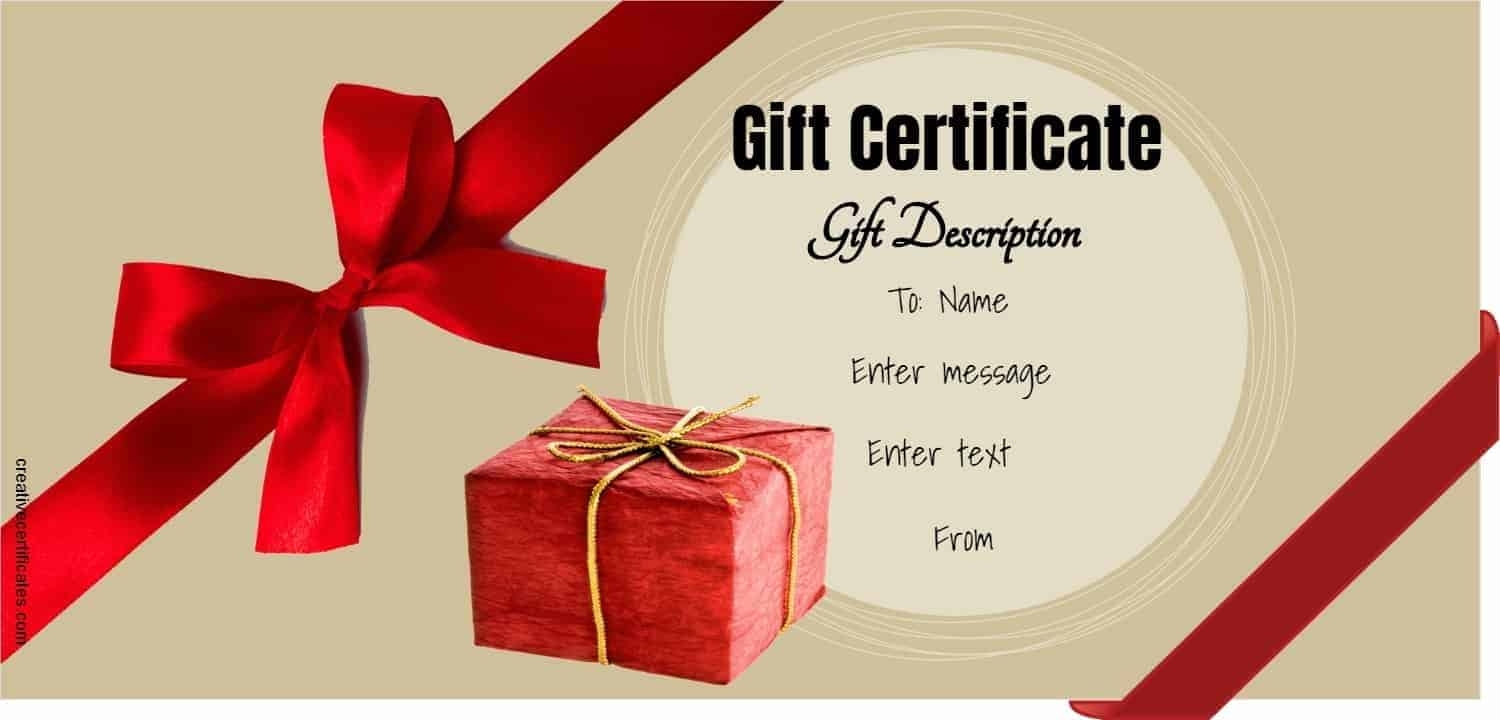 Gift Certificate Free Printable Template