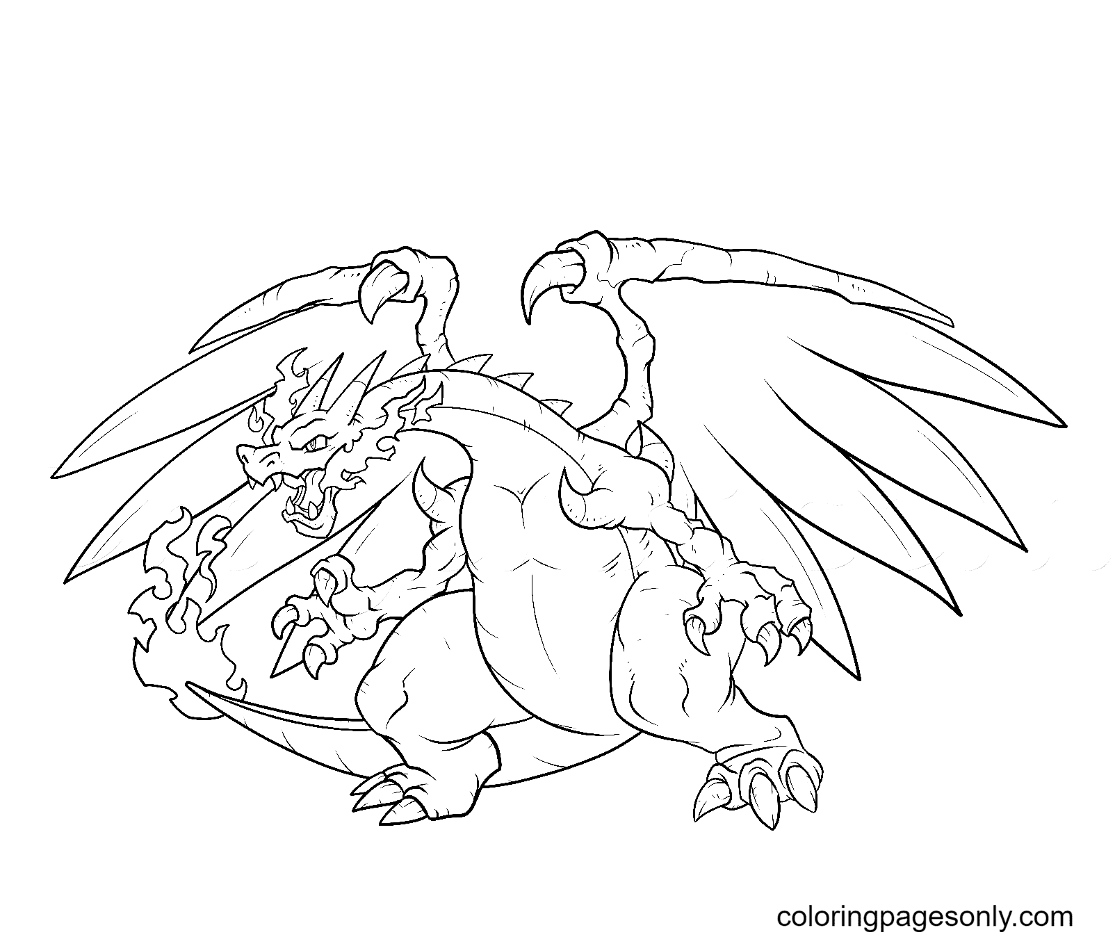 Gigantamax Charizard Coloring Pages Charizard Coloring Pages 