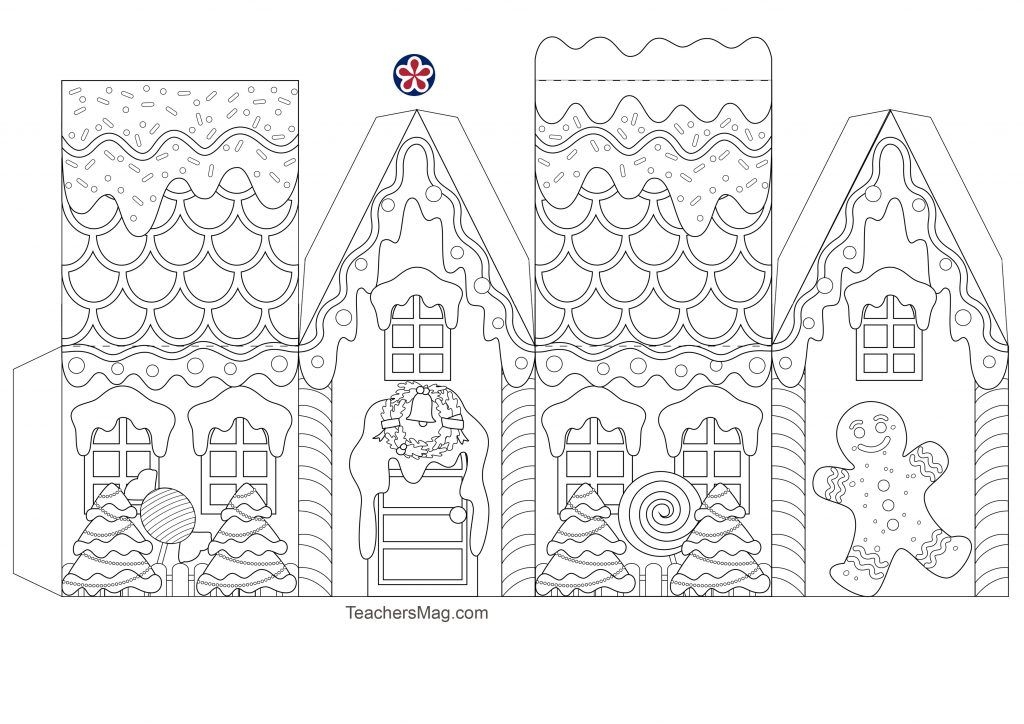 Gingerbread House Template Printable Templates Printable Free 