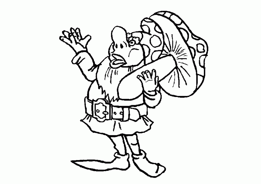 Gnome Coloring Pages Coloring Home