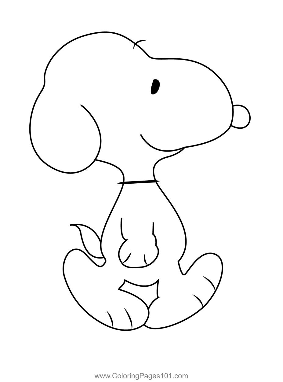 Go Away Snoopy Coloring Page For Kids Free Snoopy Printable Coloring 