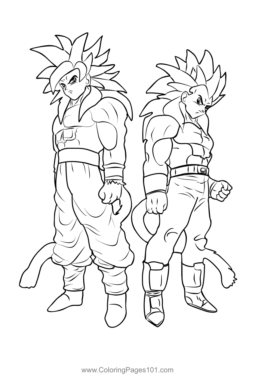 Goku 1 Coloring Page For Kids Free Goku Printable Coloring Pages 