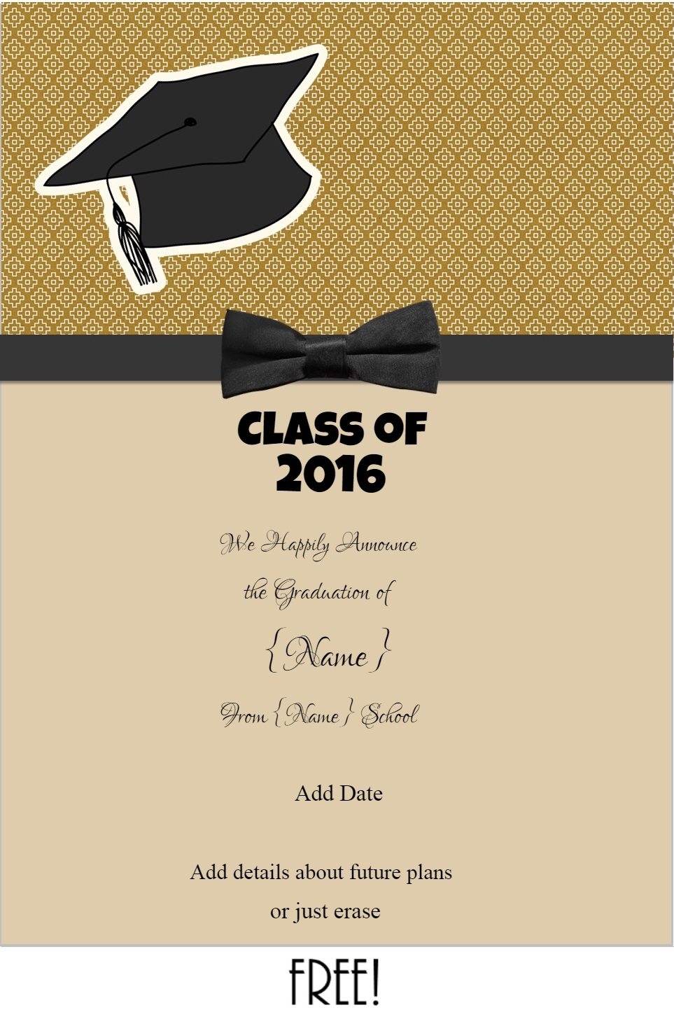 Graduation Announcements 2024 Templates Free Printables Heda Rachel