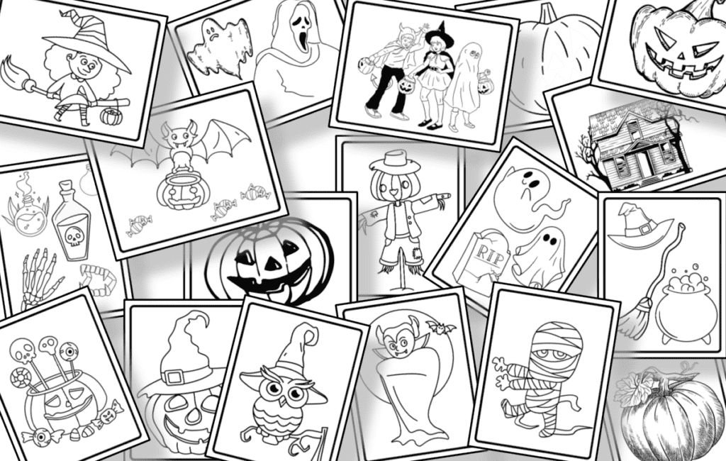Halloween Coloring Pages Free Open Edutalk