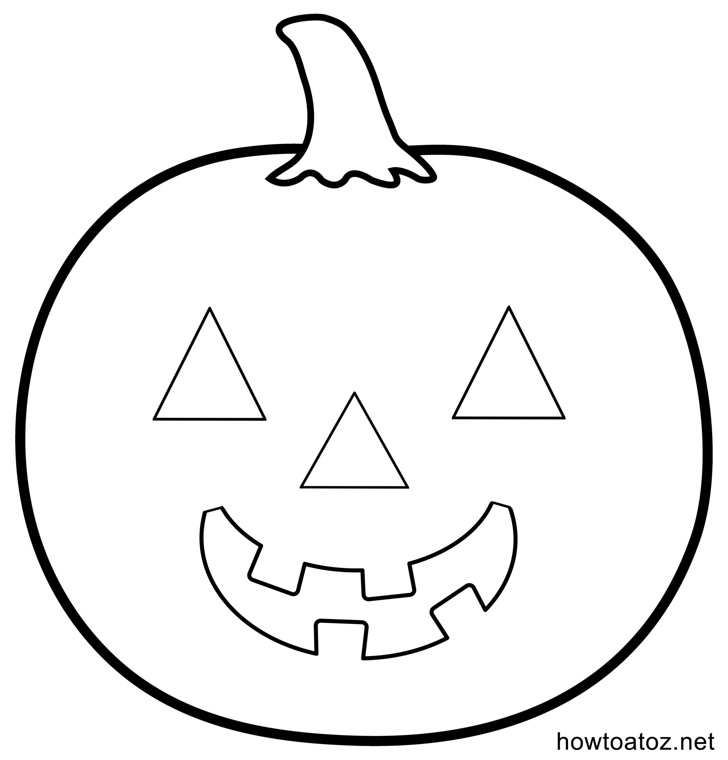 Halloween Pumpkin Drawing Templates