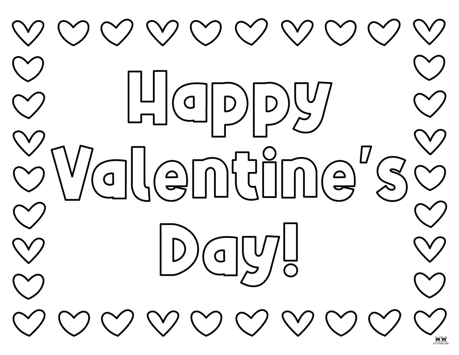Happy Valentine 39 s Day Coloring Pages 34 Pages Printabulls
