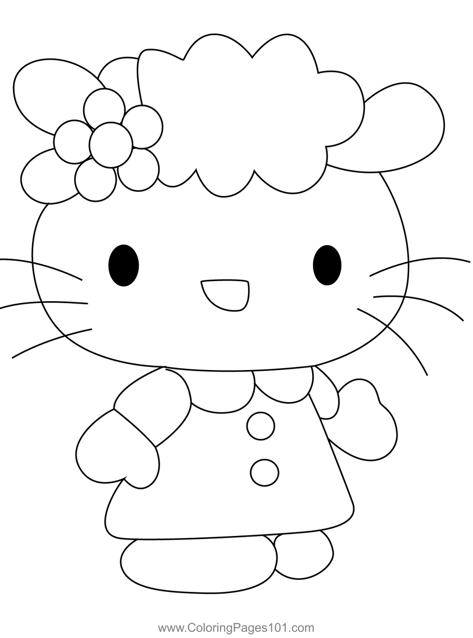 Hello Kitty Coloring Page For Kids Free Hello Kitty Printable 