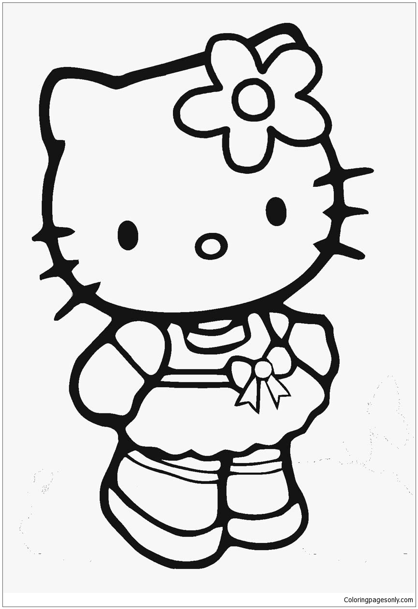 Hello Kitty Cute 18 Coloring Pages Cartoons Coloring Pages Coloring 