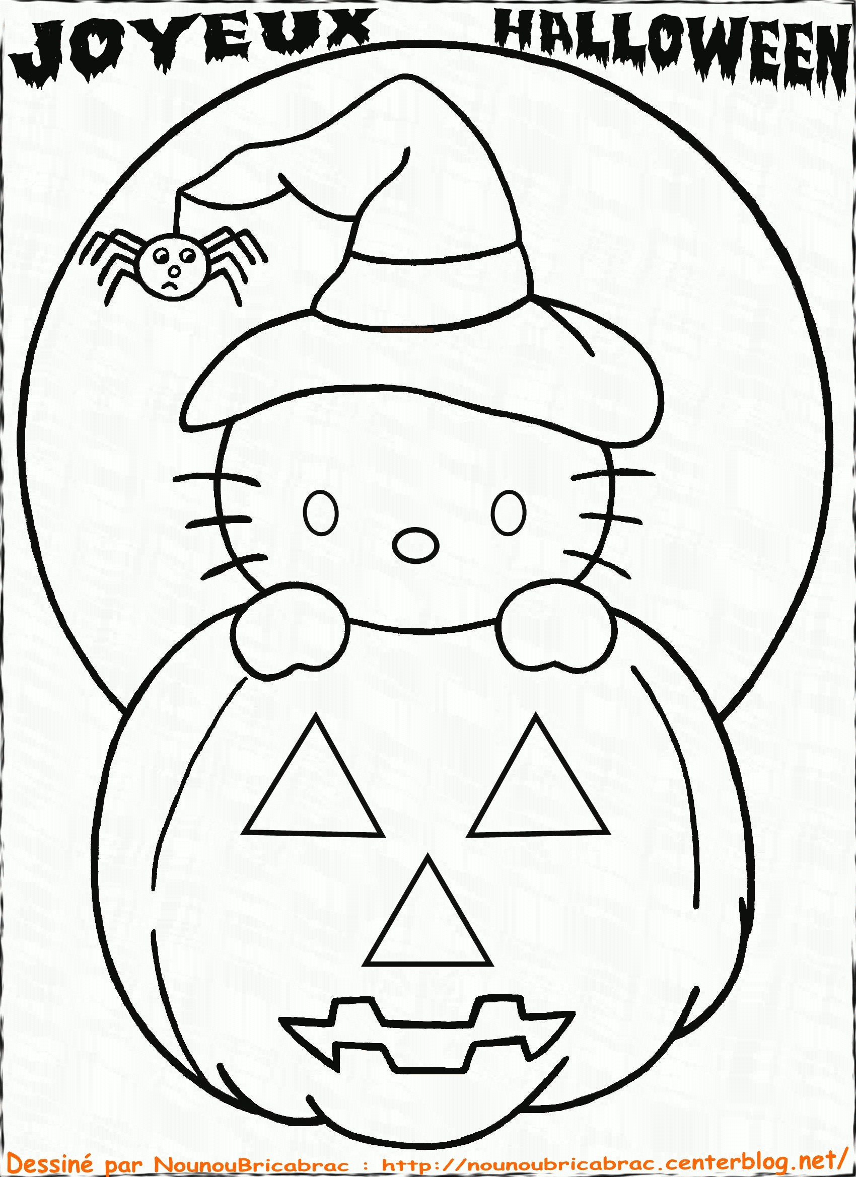 Hello Kitty Halloween Coloring Pages Coloring Home