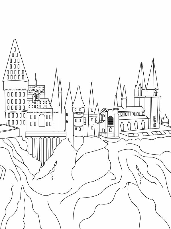 Hogwarts Castle Coloring Page Free Printable Coloring Pages For Kids