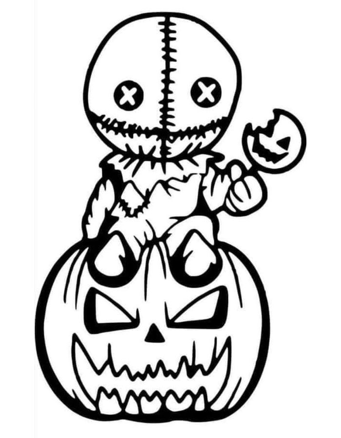 Horror Coloring Pages Free Printable PDF 