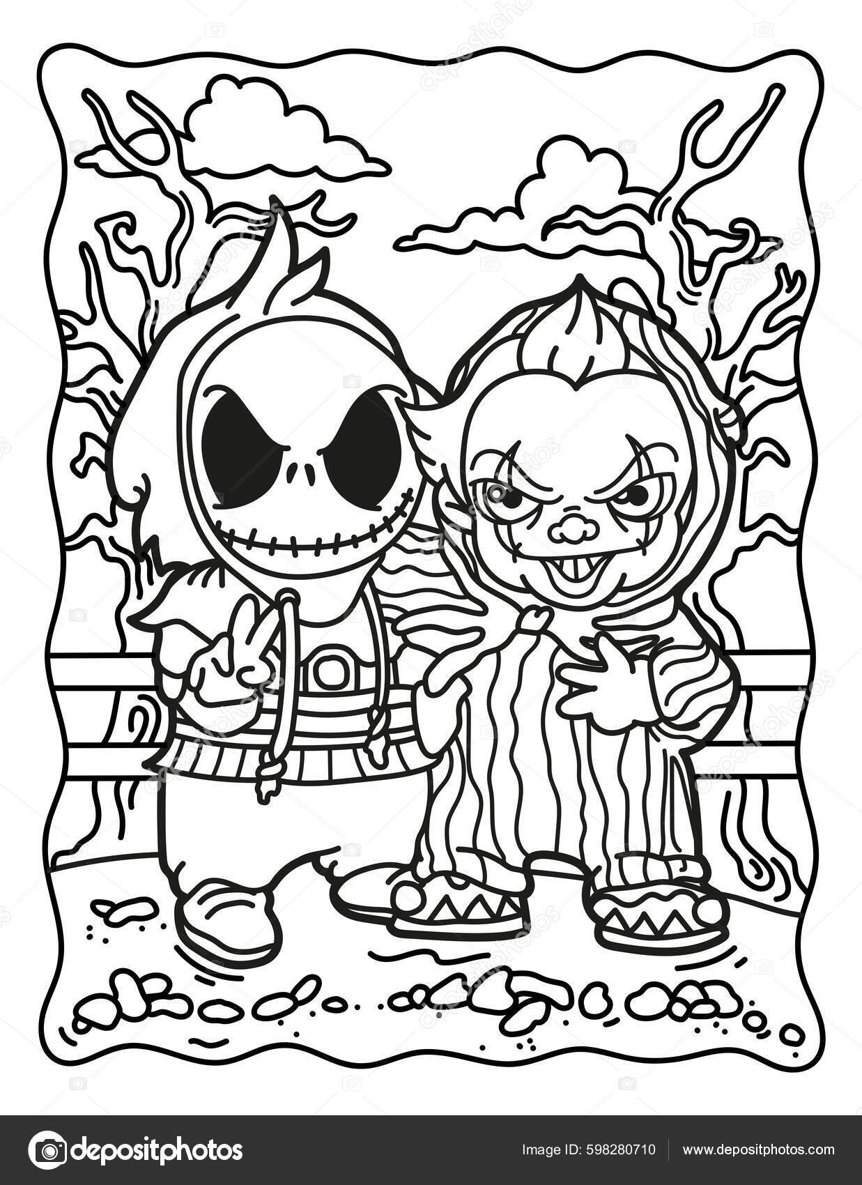 Horror Movie Horror Coloring Pages Unleash Your Inner Artist With 