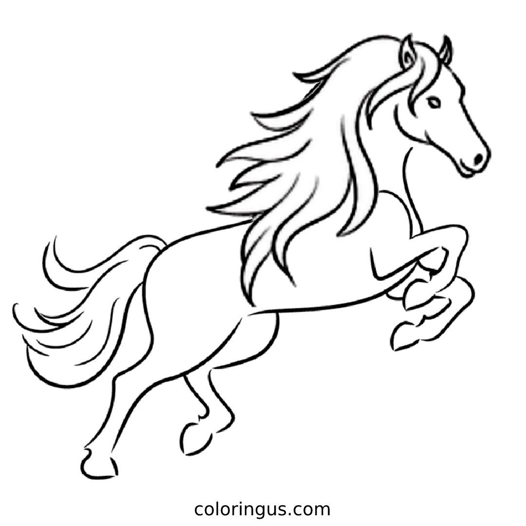 Horse Coloring Pages Free Printable PDF 