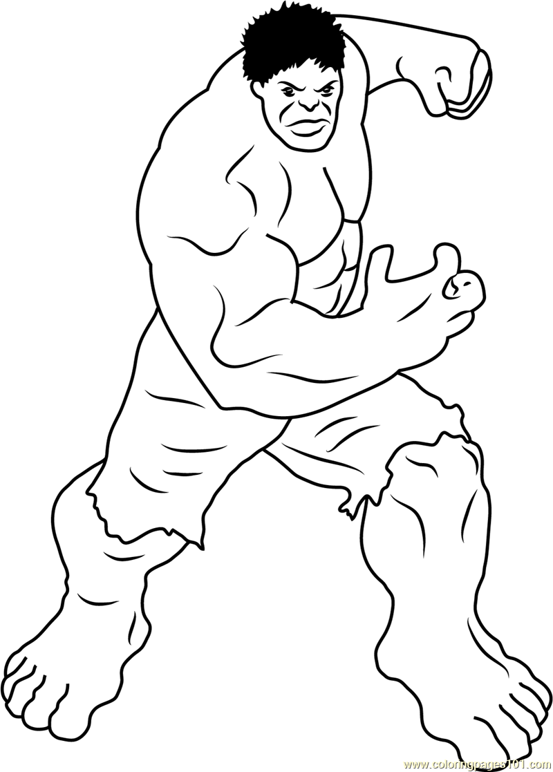 Incredible Hulk Coloring Pages Coloring Pages