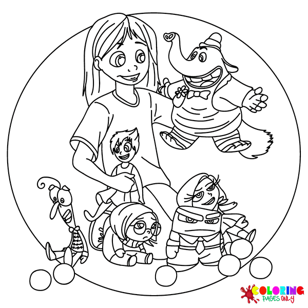 Inside Out 2 Characters Free Printable Coloring Pages