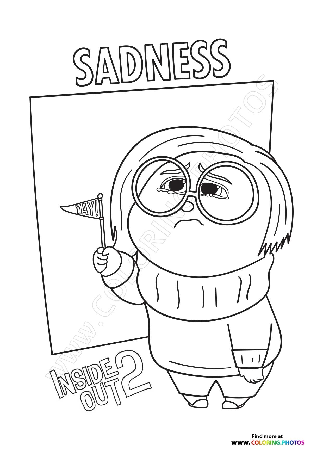 Inside Out 2 Coloring Pages Coloring Nation