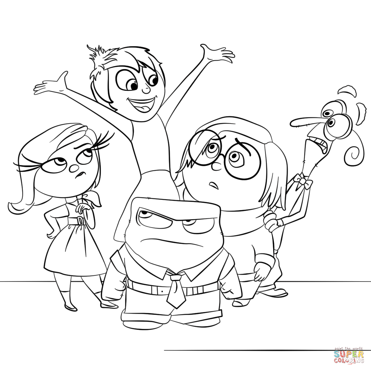 Inside Out Coloring Pages Coloring Home