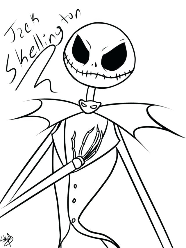 Jack Skeleton Coloring Pages At GetColorings Free Printable 