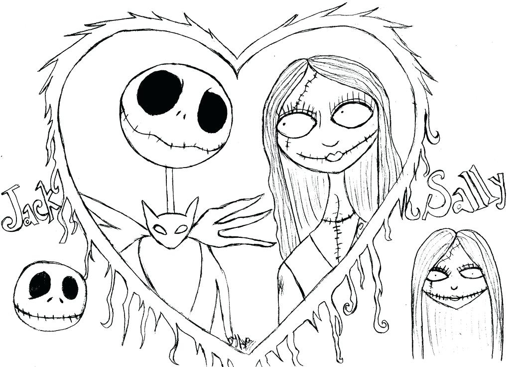 Jack Skeleton Coloring Pages At GetColorings Free Printable 