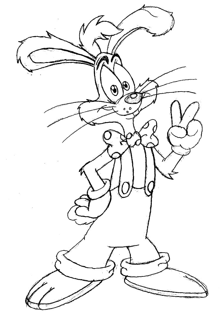 Jessica Rabbit And Roger Rabbit Coloring Page Free Printable Coloring 