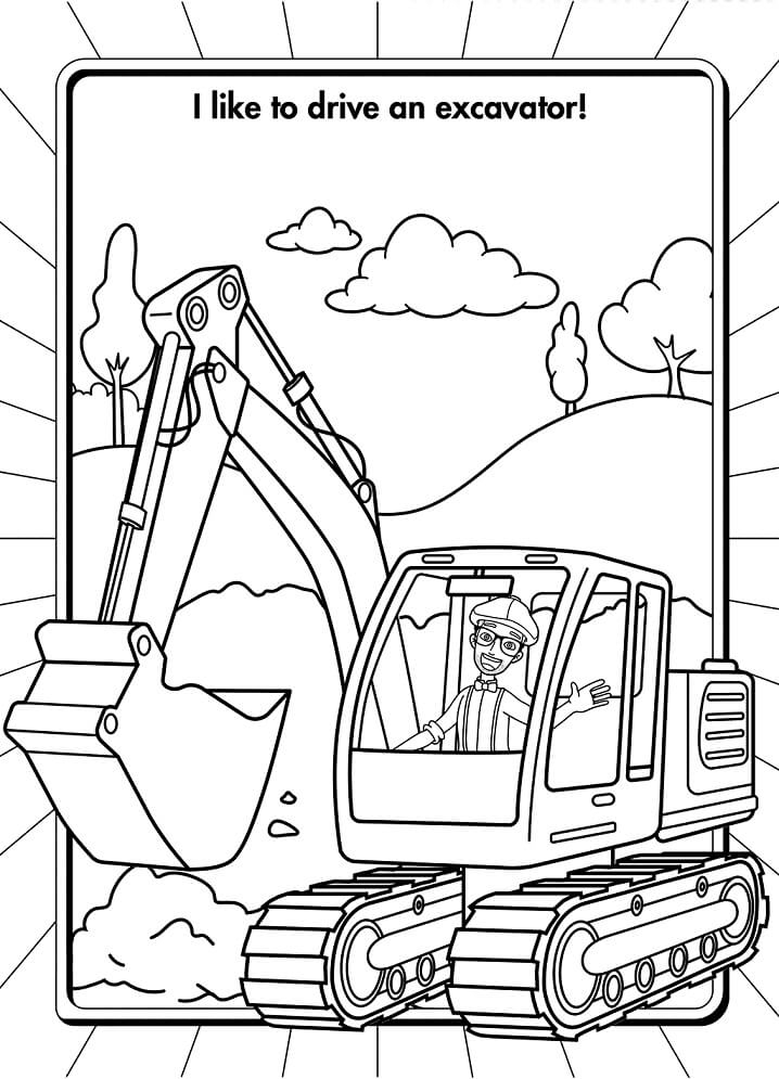 Jumping Blippi Coloring Page Free Printable Coloring Pages For Kids
