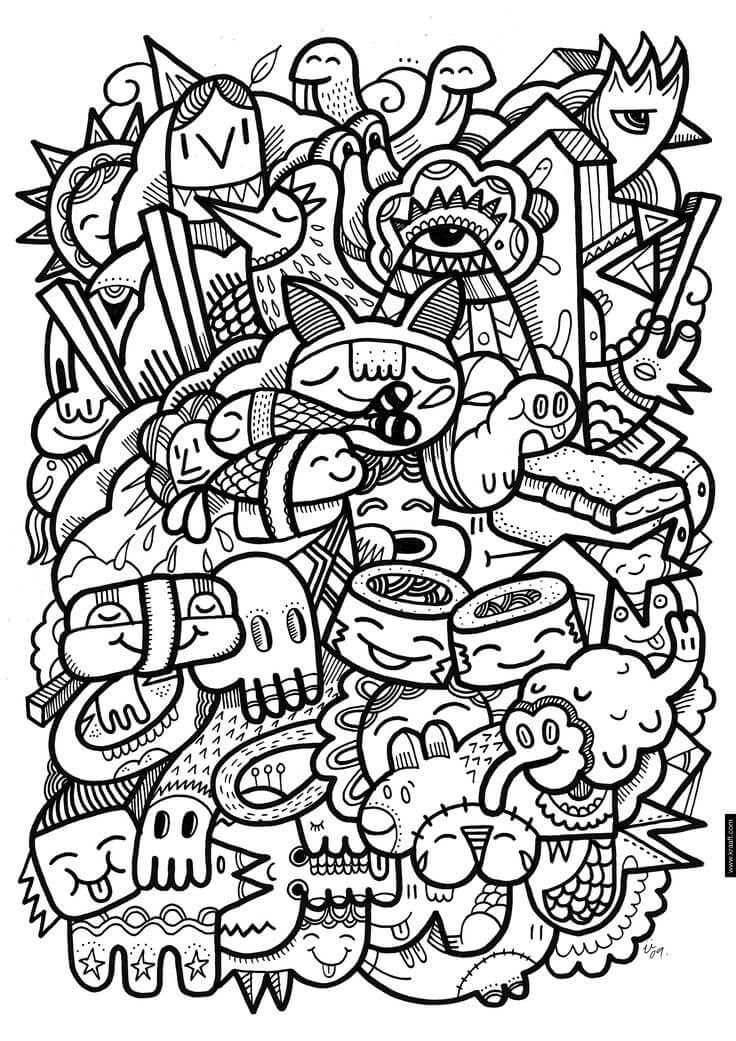 Kawaii Coloring Pages Printable Coloring Pages FREE